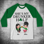 Bestie Custom Shirt She's My Drunker Half Patrick's Day Personalized Gift