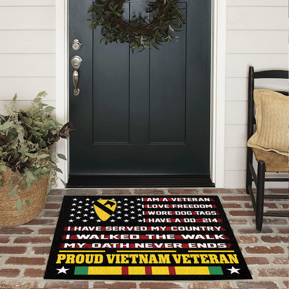 Vietnam Veteran Custom Doormat I Walked The Walk Personalized Gift