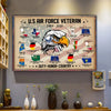 Veteran Custom Poster Duty Honor Country Personalized Gift