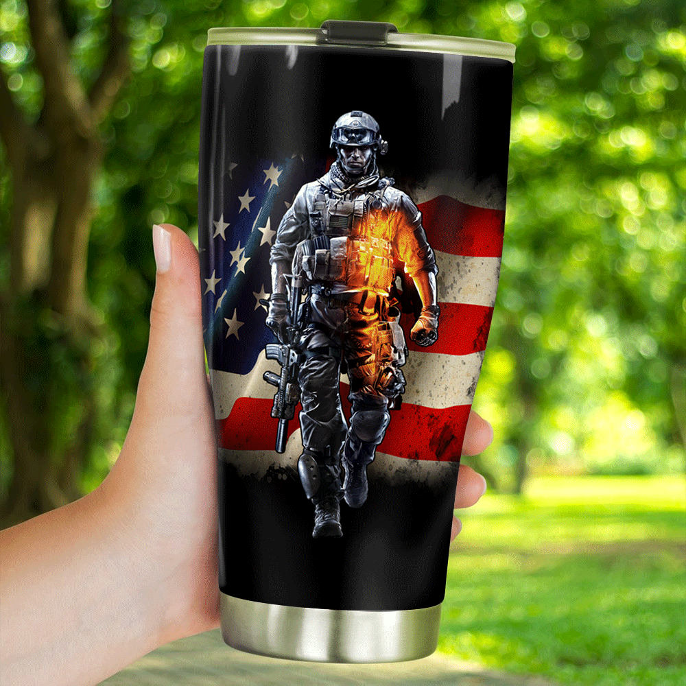 Veteran Custom Tumbler Property of Veteran Personalized Gift