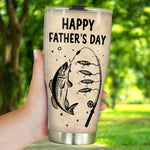 Fishing Custom Tumbler You're One Great Dad Clown Sometimes Personalized Gift For Father