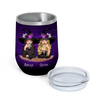 Witch Custom Wine Tumbler Best Witches Here&#39;s To Another Year Of Bonding Over Alcohol Personalized Best Friend Gift