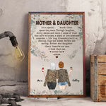 Mother Daughter Custom Poster Special Bond Spans The Years Personalized Gift