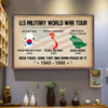 Veteran Custom Poster Military World War Tour Personalized Gift