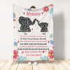 First Mother&#39;s Day Custom Blanket Elephant I&#39;ve Only Been Your Little such A Short While Personalized Gift