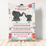 First Mother's Day Custom Blanket Elephant I've Only Been Your Little such A Short While Personalized Gift