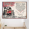 Couple Custom Poster We&#39;re A Team Meeting You Was Fate Together Since Personalized Anniversary Gift