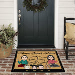 Family Custom Doormat Home Sweet Home Personalized Gift