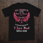 Memorial Custom All I Want In Heaven To Know How Much I Love And Miss Personalized Gift