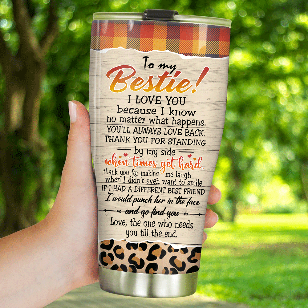 Bestie Custom Tumbler You Are My Person Autumn Fall Vibe Personalized Best Friend Gift