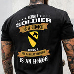 Veteran Custom Shirt Being A Soldier Is A Choice Being A 1st Cavalry Division Is An Honor Personalized Gift