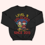 Gamer Couple Custom Shirt Level Unlocked Together Since Personalized Gift