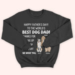 Best Dog Dad Custom Shirt Happy Father's Day Thanks for Picking Our Poop And Stuff Personalized Gift