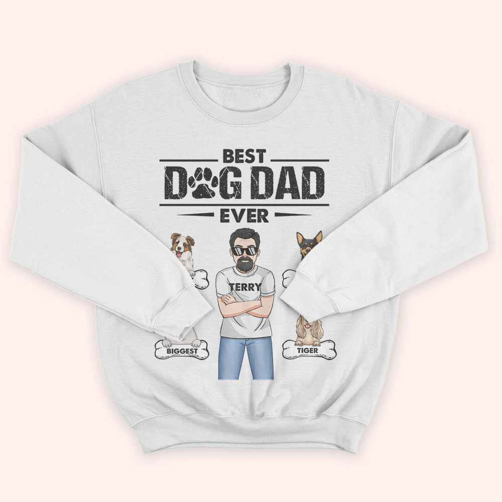 Dog Custom Shirt Best Dog Dad Ever Personalized Father's Day Gift