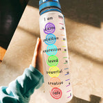 Yoga Custom Tracker Bottle I Am Divine Creative Safe Personalized Gift