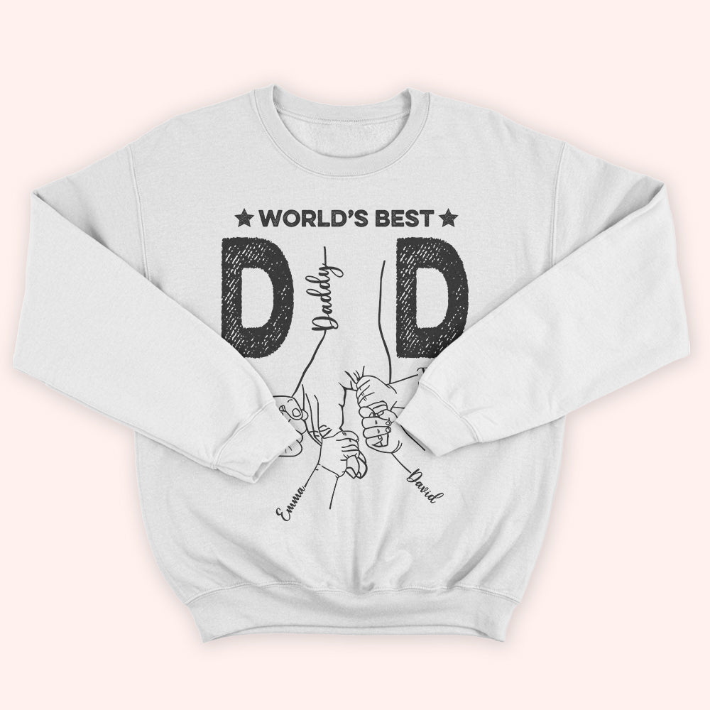 Dad Custom Shirt World's Best Dad Personalized Gift