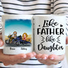 Motorcycle Custom Mug Like Father Like Daughter Personalized Gift
