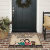 Dog Family Custom Doormat Welcome To Our Shitshow Hope You Brought Alcohol &amp; Dog Treats Personalized Gift