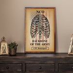 Veteran Custom Poster NCO Backbone Of The Military Personalized Gift