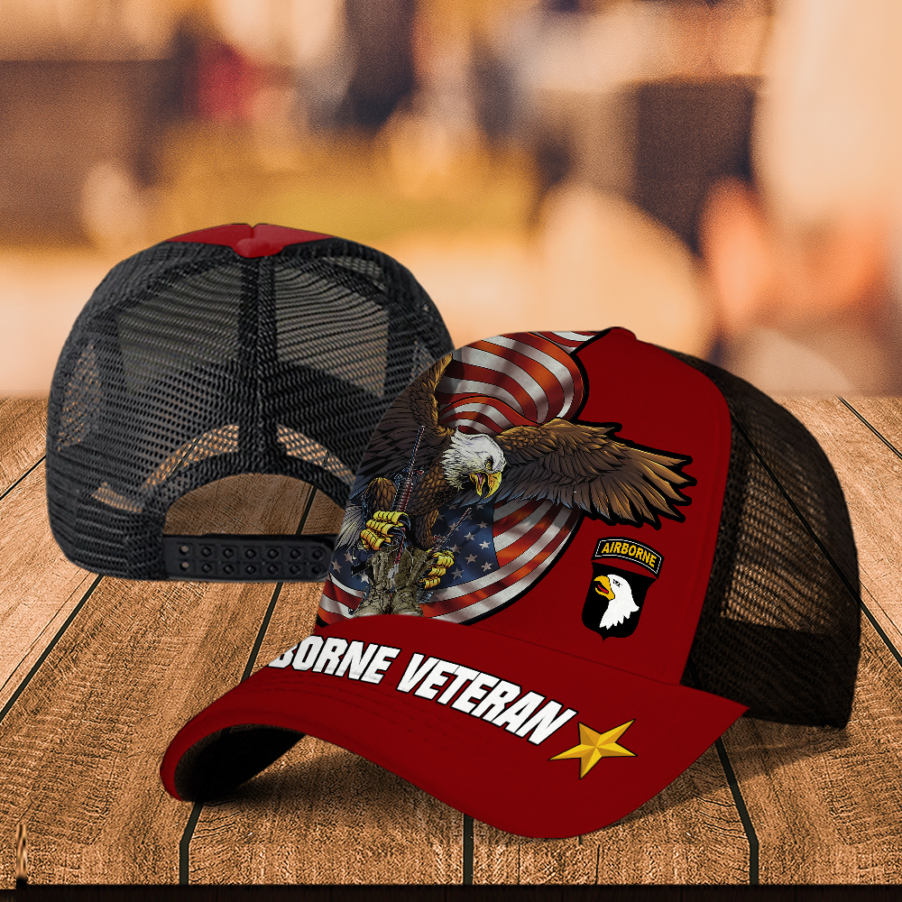 Veteran Custom Division Cap Proudly Served Personalized Gift