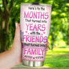 Bestie Custom Tumbler Here&#39;s To The Friends That Turn Family Personalized Best Friend Gift