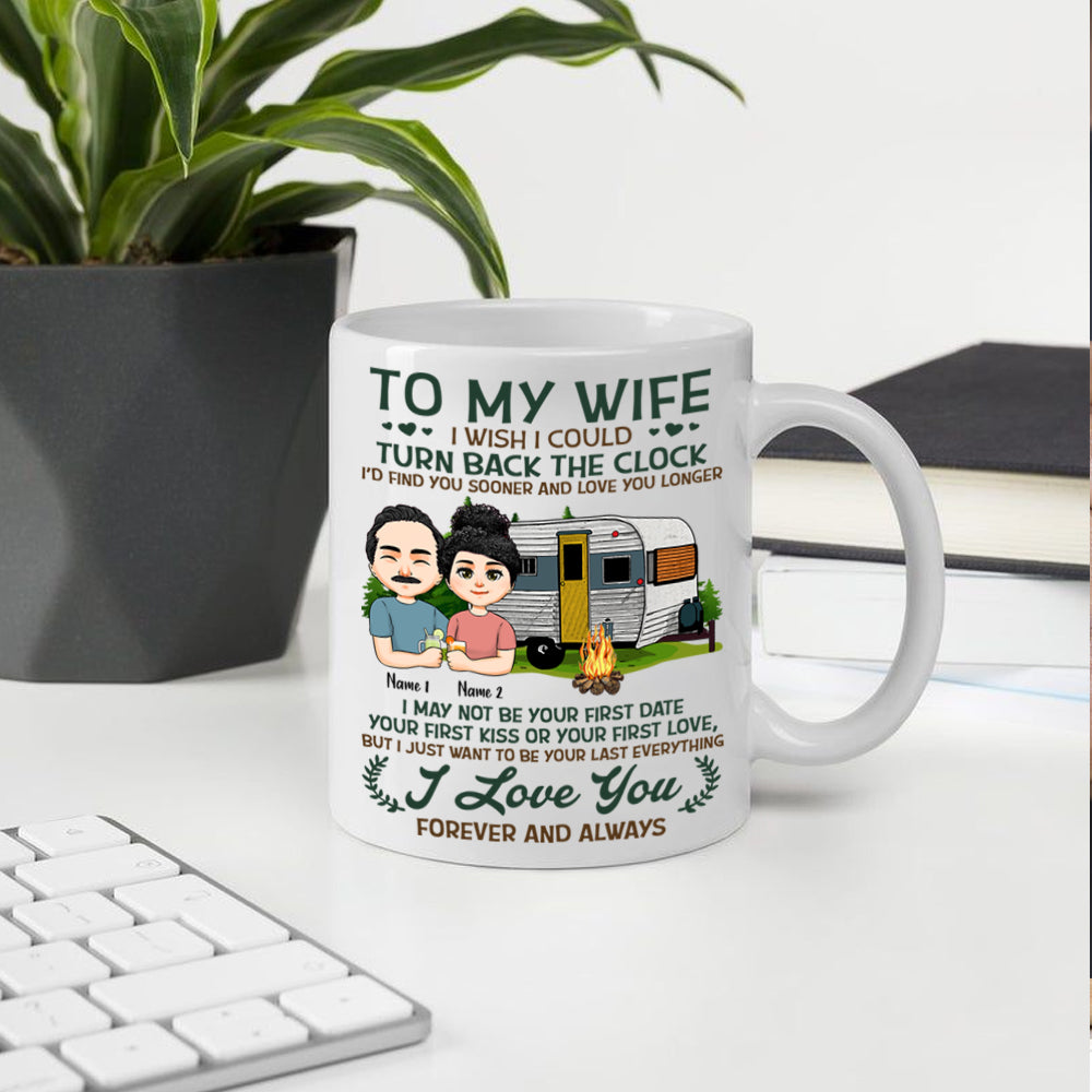 Camping Couple Custom Mug Find You Sooner Love You Longer Personalized Gift