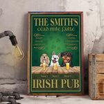 Dog Custom Poster Irish Pub Cead Mile Failte Patrick's Day Personalized Gift