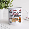 Dog Mom Custom Mug I Love You More Than Treats Personalized Gift