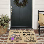 Grandparent Custom Doormat There's No Place Like Grandma And Grandpa's House Personalized Gift