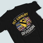 Army Veteran Custom Shirt 1st Cavalry Division Personalized Gift