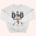 Dad Custom Shirt This Awesome Dad Belongs To Personalized Gift For Father