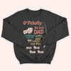 Fishing Custom Shirt O&#39;Fishally The Best Dad No Trout About It Personalized Gift
