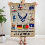 U.S Military Custom Blanket Home Is Where The Army Send Us Personalized Gift