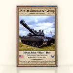 Veteran Custom Poster Memorial And Dedication Personalized Gift