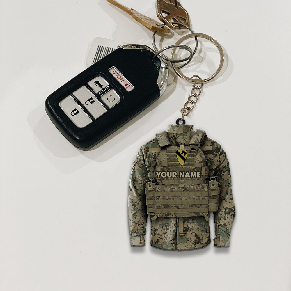 Military Deployment, Custom Keychain, Small Key Ring Gift For Him