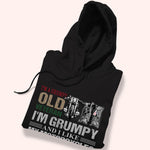Veteran Biker Custom Shirt I'm Grumpy And I Like My Motorcycles Personalized Gift