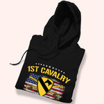 Army Veteran Custom Shirt 1st Cavalry Division Personalized Gift