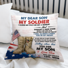 Veteran Custom Pillow Personalized Gift From Mother and Father