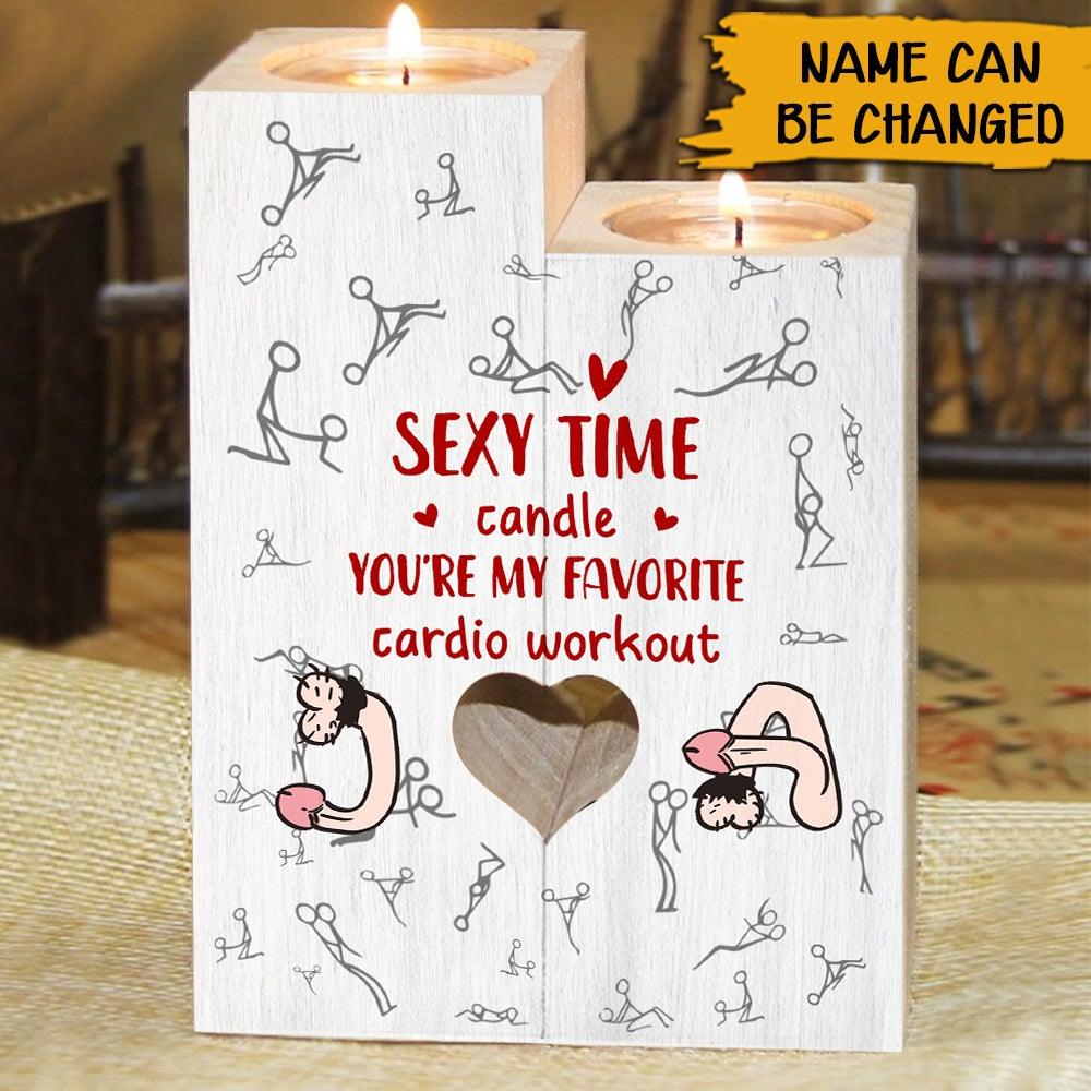 Dirty Naughty Custom Wooden Candle Sexy Time Personalized Valentine's Day Gift For Him Her Couple - PERSONAL84