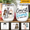 Divorced Gift For Her Custom Wine Tumbler Cat Congrats On Your Divorced - PERSONAL84