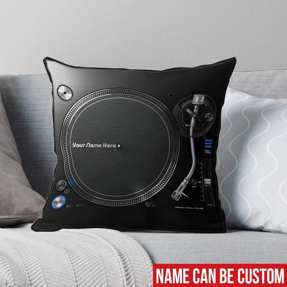 DJ Custom Pillow DJ Turntable Personalized Gift - PERSONAL84
