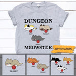 DnD, Cats Shirt Personalized Names And Breeds Dungeon Meowster - PERSONAL84