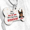 Dog Bone Pet Tag Personalized Name And Breed Call My Mom She&#39;s Ugly Crying - PERSONAL84