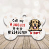 Dog Bone Pet Tag Personalized Name And Breed Call My Muggles - PERSONAL84