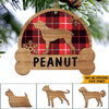 Dog Christmas Custom Ornament Dog Shape Personalized Gift - PERSONAL84