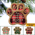 Dog Christmas Custom Ornament Our Favorite Hello And Hardest Goodbye Personalized Gift Memorial - PERSONAL84