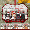 Dog Christmas Custom Ornament We Woof You A Hairy Christmas Personalized Gift - PERSONAL84