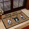 Dog Custom Doormat Sorry I can&#39;t I have Plans - PERSONAL84