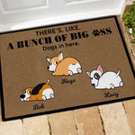 Dog Custom Doormat There's, Like, A Bunch Of Big Ass Dogs - PERSONAL84