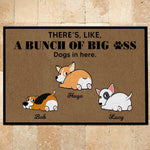 Dog Custom Doormat There's, Like, A Bunch Of Big Ass Dogs - PERSONAL84